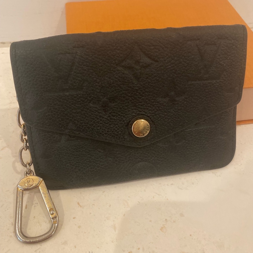 Louis Vuitton Monogram Empreinte Key Pouch Black